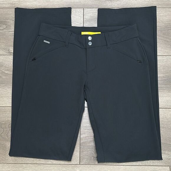 Lole 32” Black Straight Leg Nylon Stretch Travel Casual Hiking Pants Size‎ 4 - Picture 1 of 14